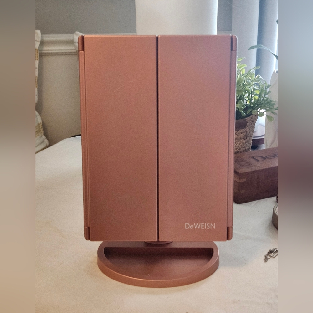 Rose Gold LED Lighted Makeup Mirror